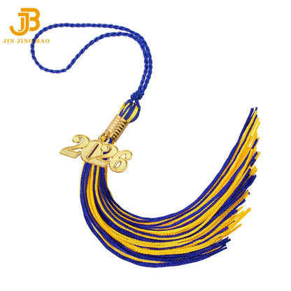 Wholesale Red & White Graduation Tassels Custom Year Charm 2026 Low MOQ for Graduation Ceremony Decor