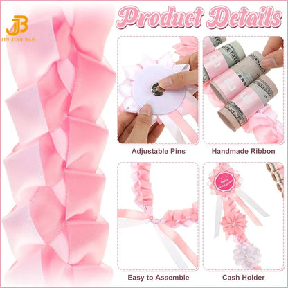 2026 Customized Handmade Biodegradable College Party Gifts Graduation Ribbon Wreath Leis with Flowers 120cm