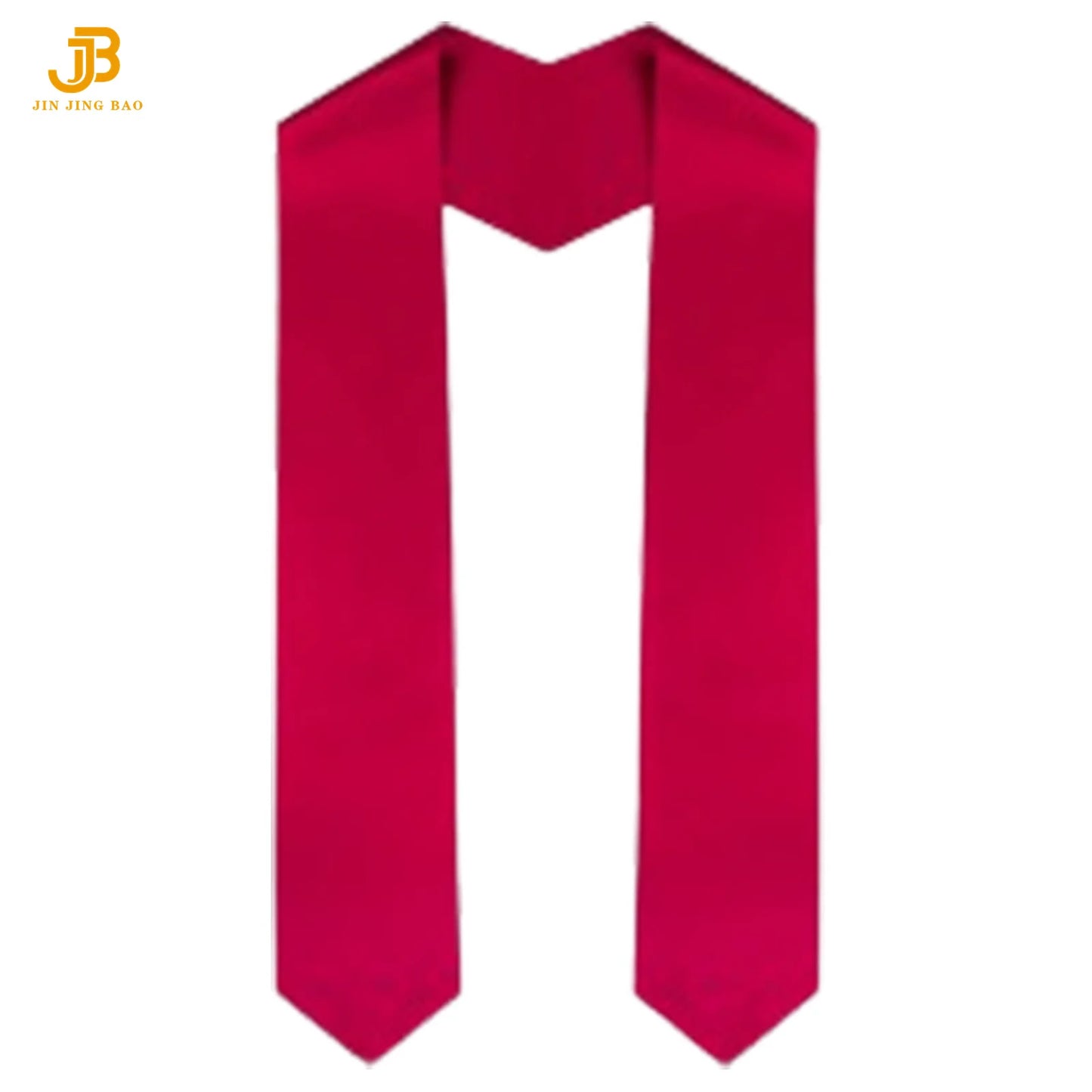 100% Polyester Satin Finish Red Color Plain Satin Graduation Honor Stoles or Sashes