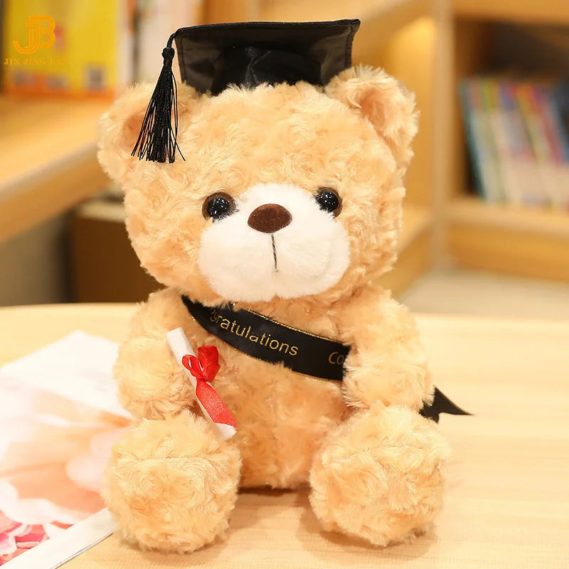 Wholesale Custom Cute Soft School Graduation Gifts Stuffed Plush Teddy Bear Toys
