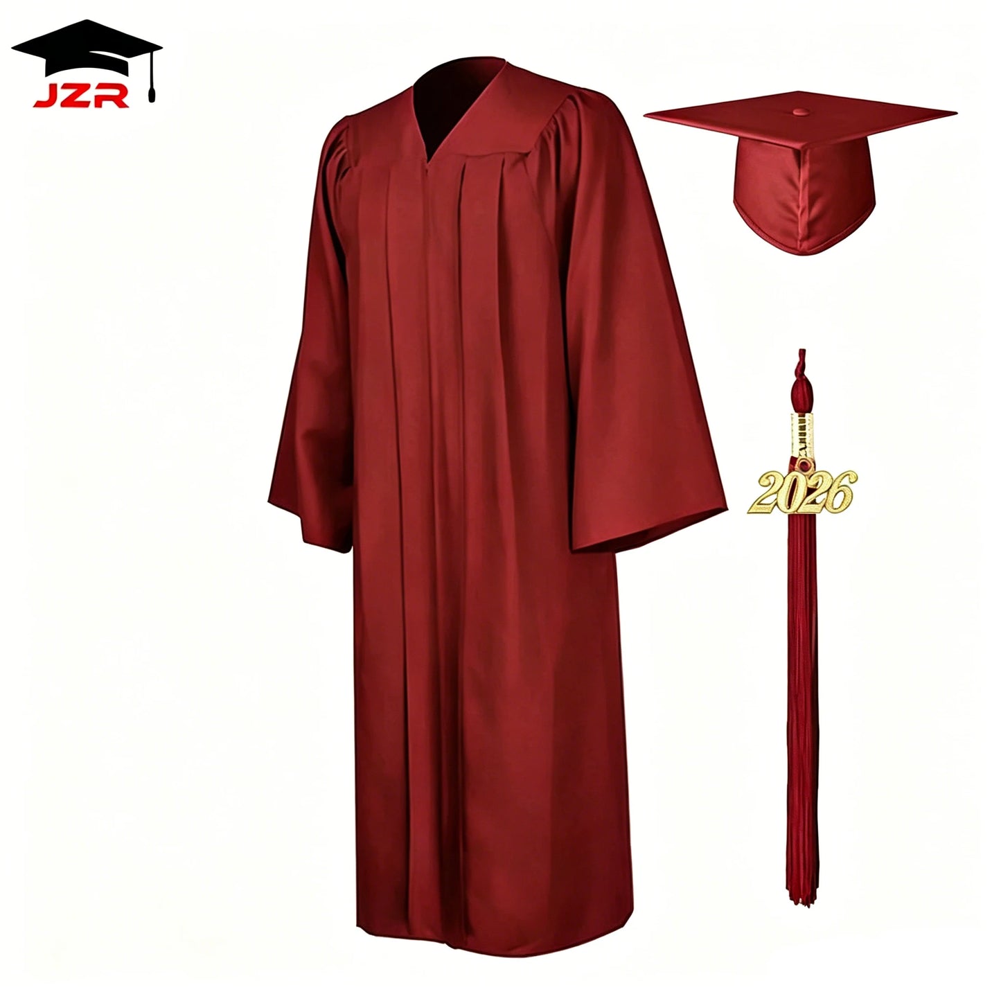 2026 Factory Wholesale American University Black Graduation Gowns Hat Graduation Gown and Cap & Graduation Toga Set in Stock