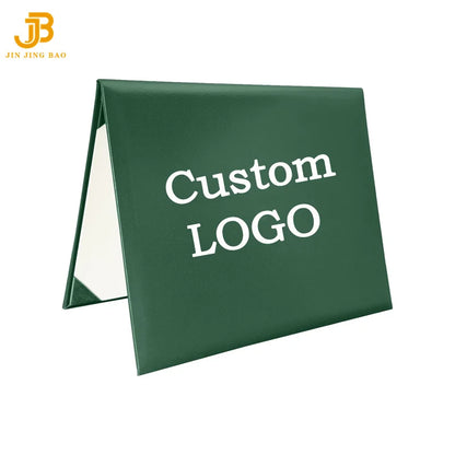 Printed Certificates Diploma Embossed Hardcover Green Certificate Folder Degree Graduation