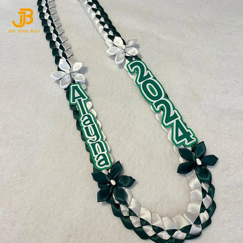 2025 New Graduation Lei Features 4 Floral Decorations Graduation Ceremonies and Parties Graduation Ribbon Leis
