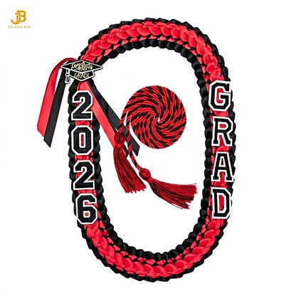 2026 New Trendy Multi-Color Handmade Graduation Garland Woven Necklace Braided Necklaces and Leis Gift Ribbon Necklace