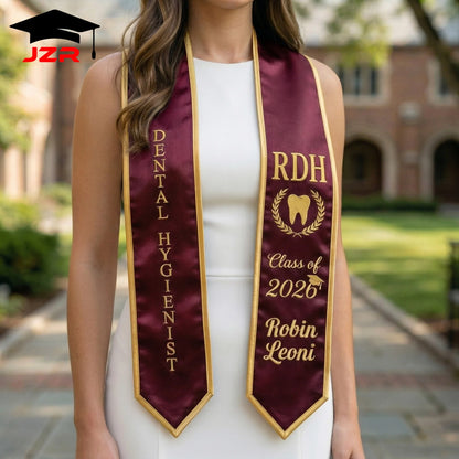 Direct Manufacturer Grad Sash Custom Print & Embroidery Graduation Ceremony Accessory