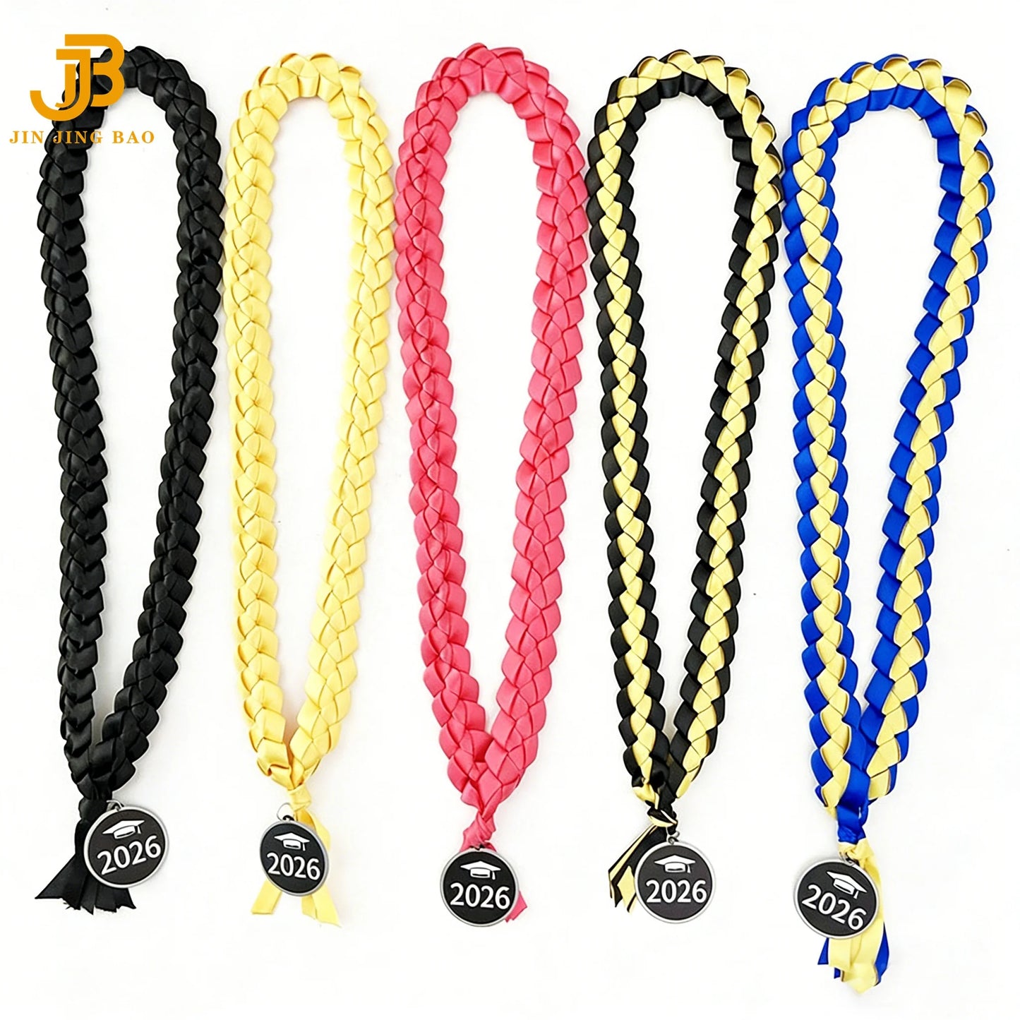 2026 New University Ceremony Celebration Wreath Woven Collar Honor Rope Handmade Graduation Ribbon Leis