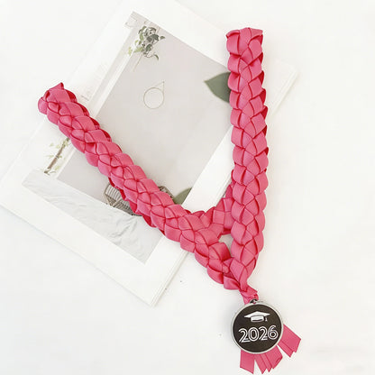 2026 New University Ceremony Celebration Wreath Woven Collar Honor Rope Handmade Graduation Ribbon Leis