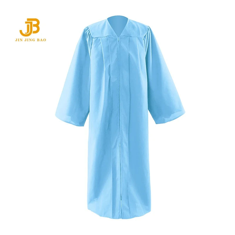 Wholesale Adult Choir Robes 100% Polyester Graduation Gowns 12 Colors Matte College Grad Gown for High School Dress