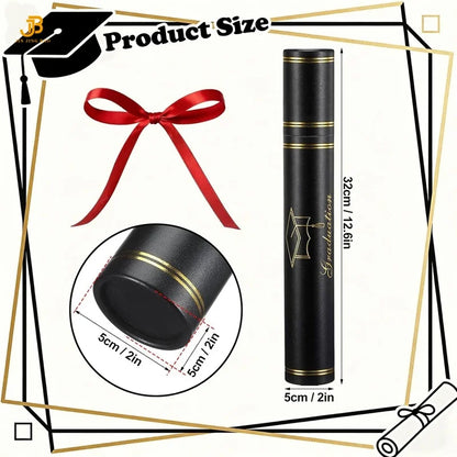 Wholesale Smooth Leatherette University Certificate Scroll Holder With Gold Stamping Logo