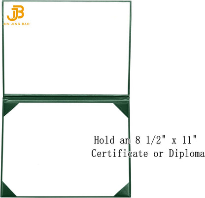 Printed Certificates Diploma Embossed Hardcover Green Certificate Folder Degree Graduation