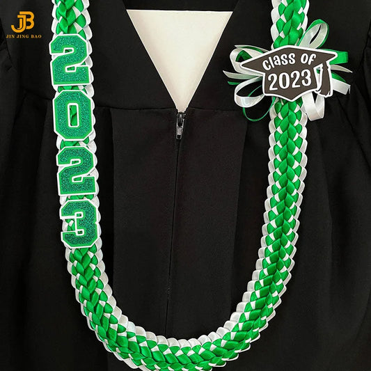 Graduation Leis High School and College Ribbon Weaving Decorative Party Supplies 2025 Graduation Lei