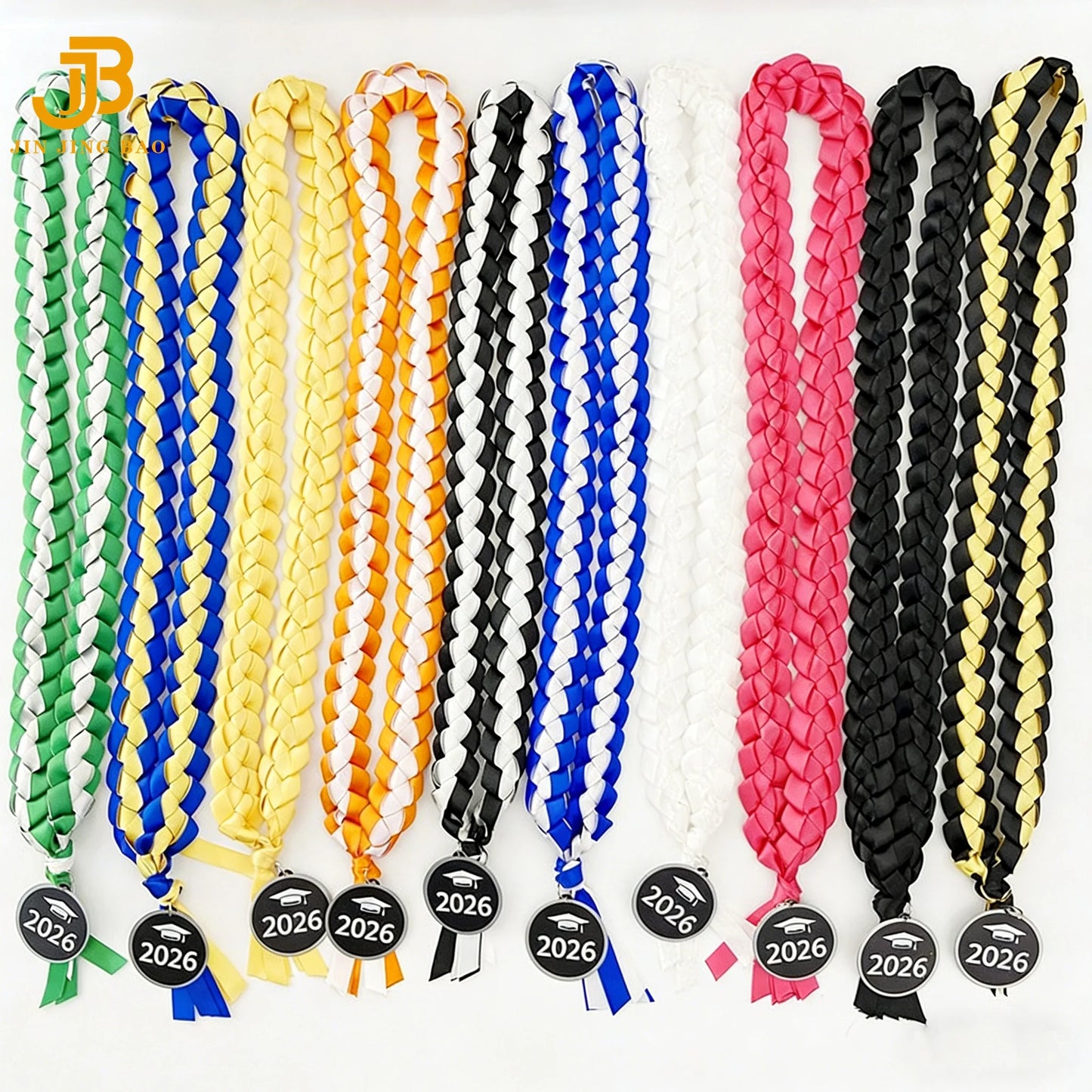 2026 New University Ceremony Celebration Wreath Woven Collar Honor Rope Handmade Graduation Ribbon Leis
