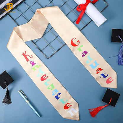 Customizable Graduation Stole Wholesale Graduation Sashes Fraternity and Sorority Graduation Stole