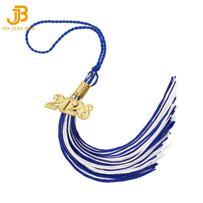 Wholesale Red & White Graduation Tassels Custom Year Charm 2026 Low MOQ for Graduation Ceremony Decor