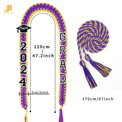 2025 Graduation Leis Ribbon 120CM Satin Ribbon Leis for College Back to School