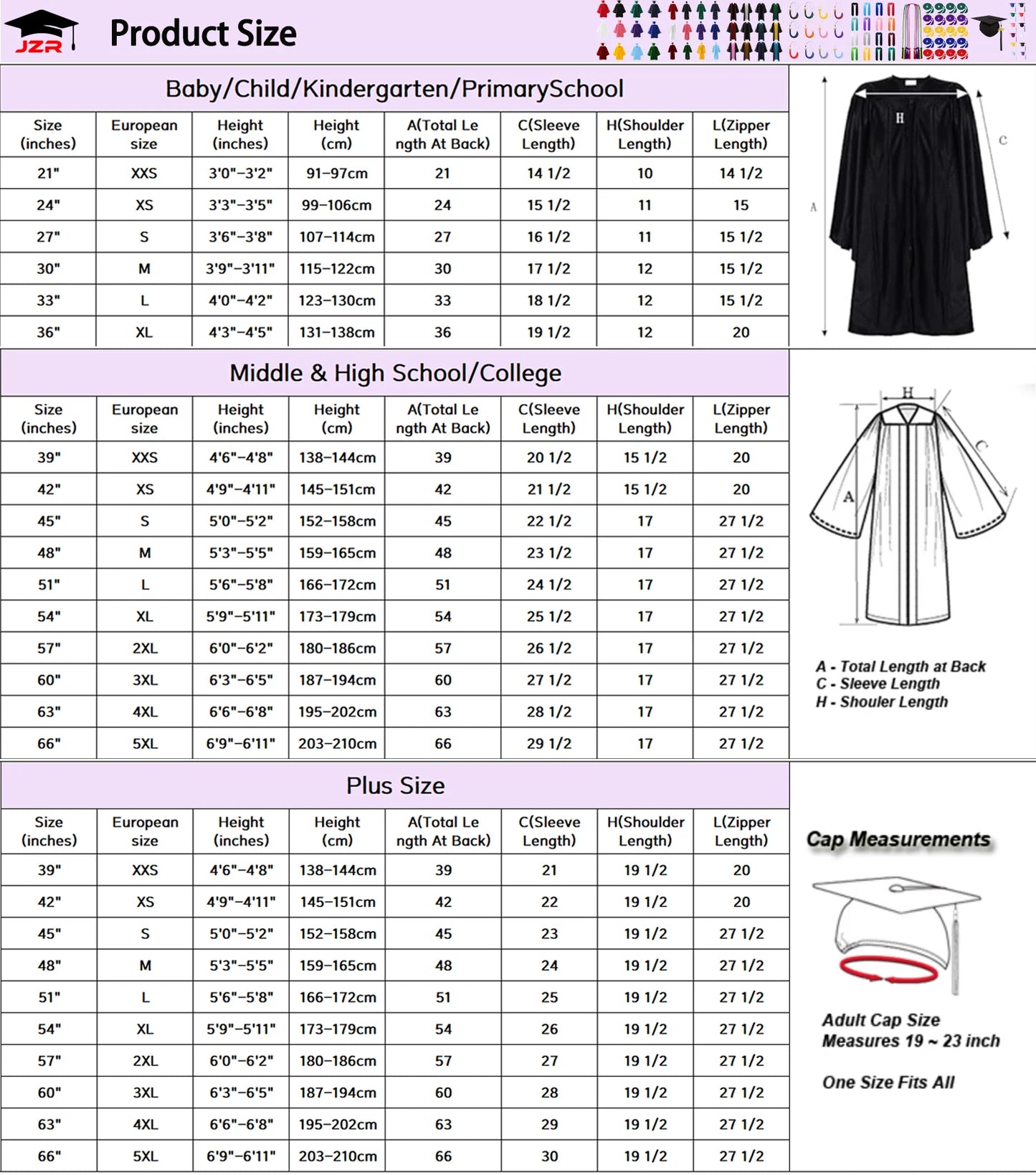 2026 Factory Wholesale American University Black Graduation Gowns Hat Graduation Gown and Cap & Graduation Toga Set in Stock